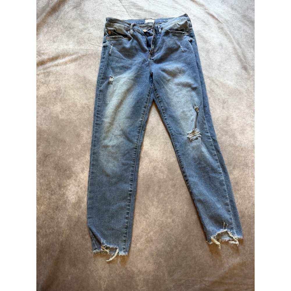 Nicole Miller New York Soho High Rise Slim Skinny Jeans Blue Medium Wash 8